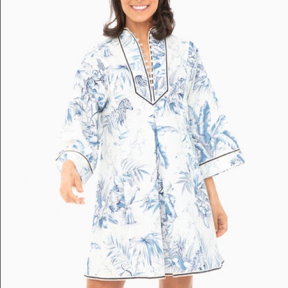 Tuckernuck new Safari Animal Toile Dress - Picture 2 of 14